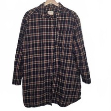 Sezane Sadie Dress Flannel Plaid 100% Cotton Size 42 US 10