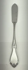 Oneida Profile Stainless Butter Spreader Knife 6" Vintage Floral Flatware USA