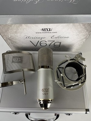 Very Good MXL V67g HE Large Capsule Condenser Microphone Heritage Edition w Case