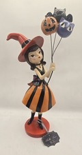 Bella Lux Halloween Girl Witch W/Balloons 15  Figurine Viral TikTok 2026 NWT