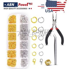 1200pcs Lobster Claw Clasp For Necklace Bracelet Jewelry DIY Chain Ring Hook Set