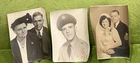 3 Vtg B & W 1940’s military wedding older couple photos WW2 8 X 10’s 1930s-1950s