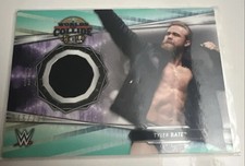 2021 Topps WWE - Mat Relics NXT Worlds Collide Tyler Bate #MR-TY Aqua /299 (MEM)