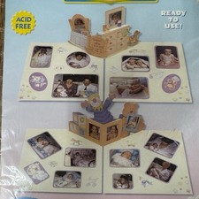 MEMORIES FOREVER 12"x12" POP-UP GENERAL BABY SCRAPBOOKING KIT MAKES 2 POP-UPS