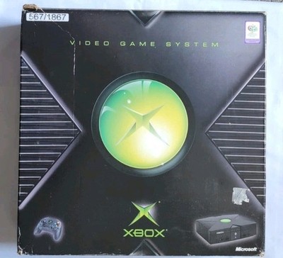 Microsoft Original Xbox Konsole Originalverpackt mit Controller - Ungetestet/für Ersatzteile