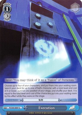 Execution - P5/S45-097 - U Near Mint Weiss Schwarz Persona 5