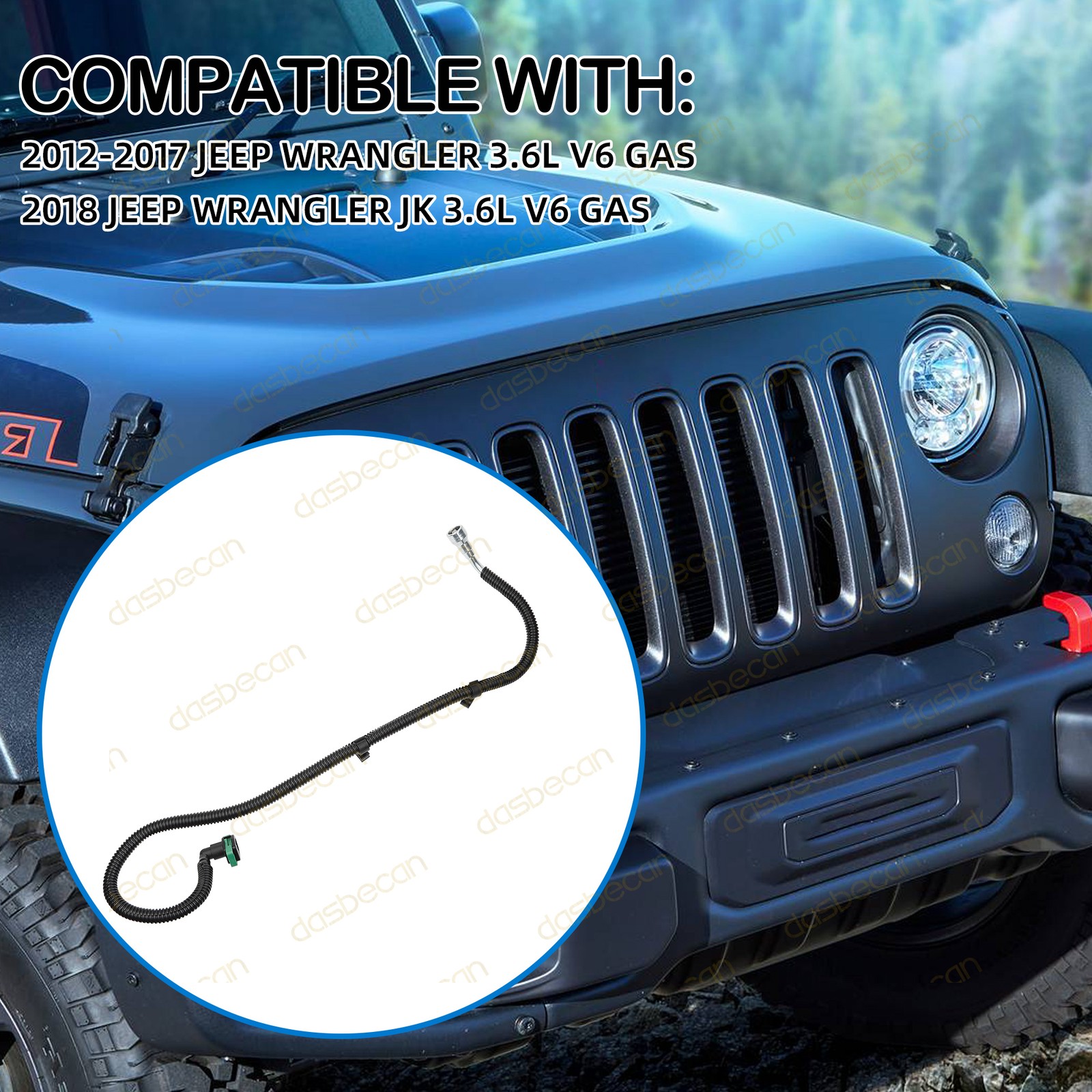 Fuel Supply Pipe for Jeep Wrangler 3.6L V6 Gas 2012-2018 68141849AD 68141849AB thumbnail 6