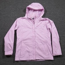 Columbia Jacket Girls XL 18/20 Pink Omni-Tech Hooded Rain Waterproof Lightweight