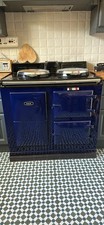 AGA ER3 100 Freestanding Blue Enamel Range Cooker, 2 Cast Hobs, 2 Ovens