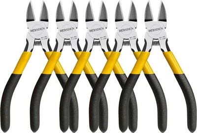 5'' Wire Cutters, 5 Pack, Precision Cutting Pliers, Ultra Sharp Wire Snips Wir...