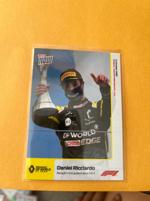 2020 Topps Now F1 /1335 Daniel Ricciardo #008 Rookie RC