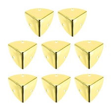 8PCS Metal Corner Protector 0.9 x 0.9 x 0.9 Inch Gold 