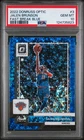 2022 PANINI DONRUSS OPTIC FAST BREAK BLUE #3 JALEN BRUNSON 26/49 PSA 10