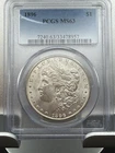 1896 Morgan Silver Dollar PCGS MS63 Reverse Toner ￼