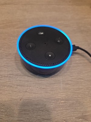 Amazon Echo Dot 2nd Gen RS03QR with Charger Cable / Nice / Tested