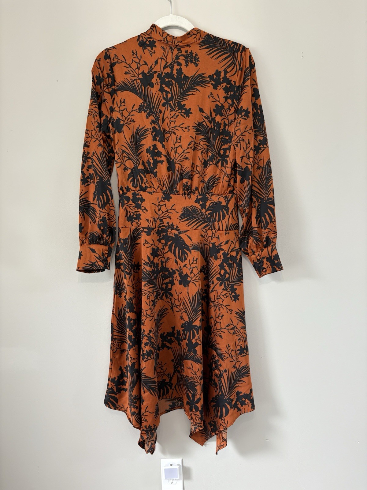 Future Collective Kahlana Barfield Brown Dress S NWT Brown Black Fit Flare Midi