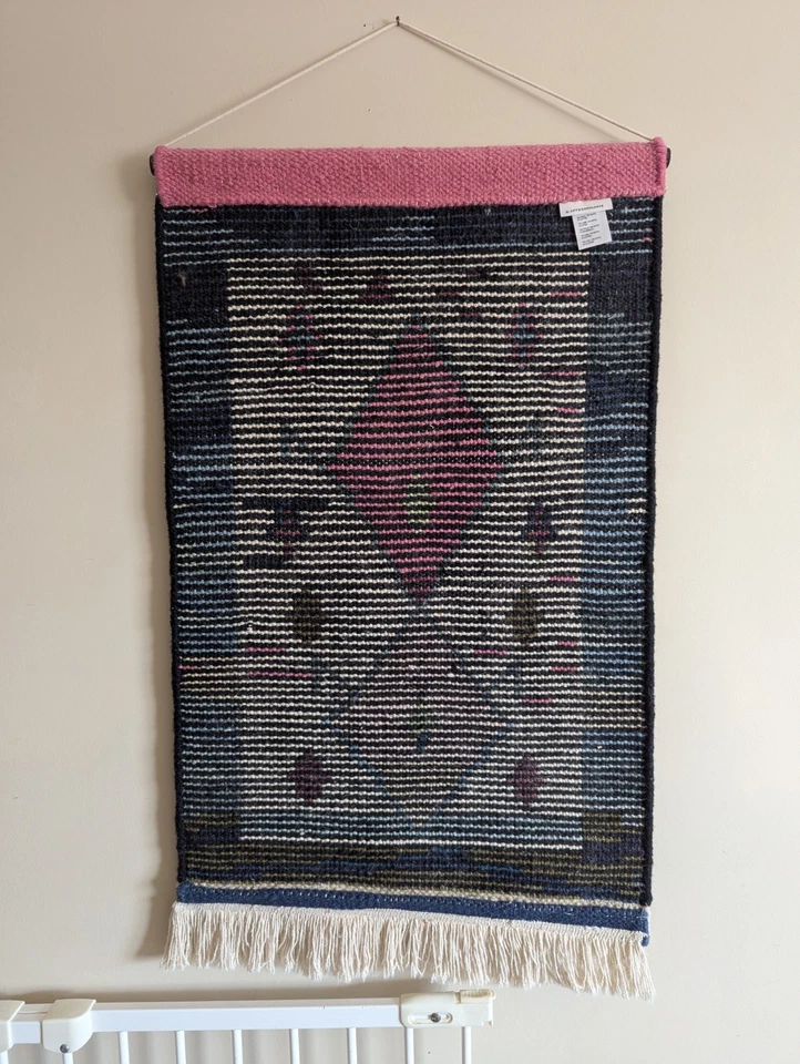 Colgante de pared tejido de lana Anthropologie Pamela 20x35 --Muy bonito Foto 2 de 4