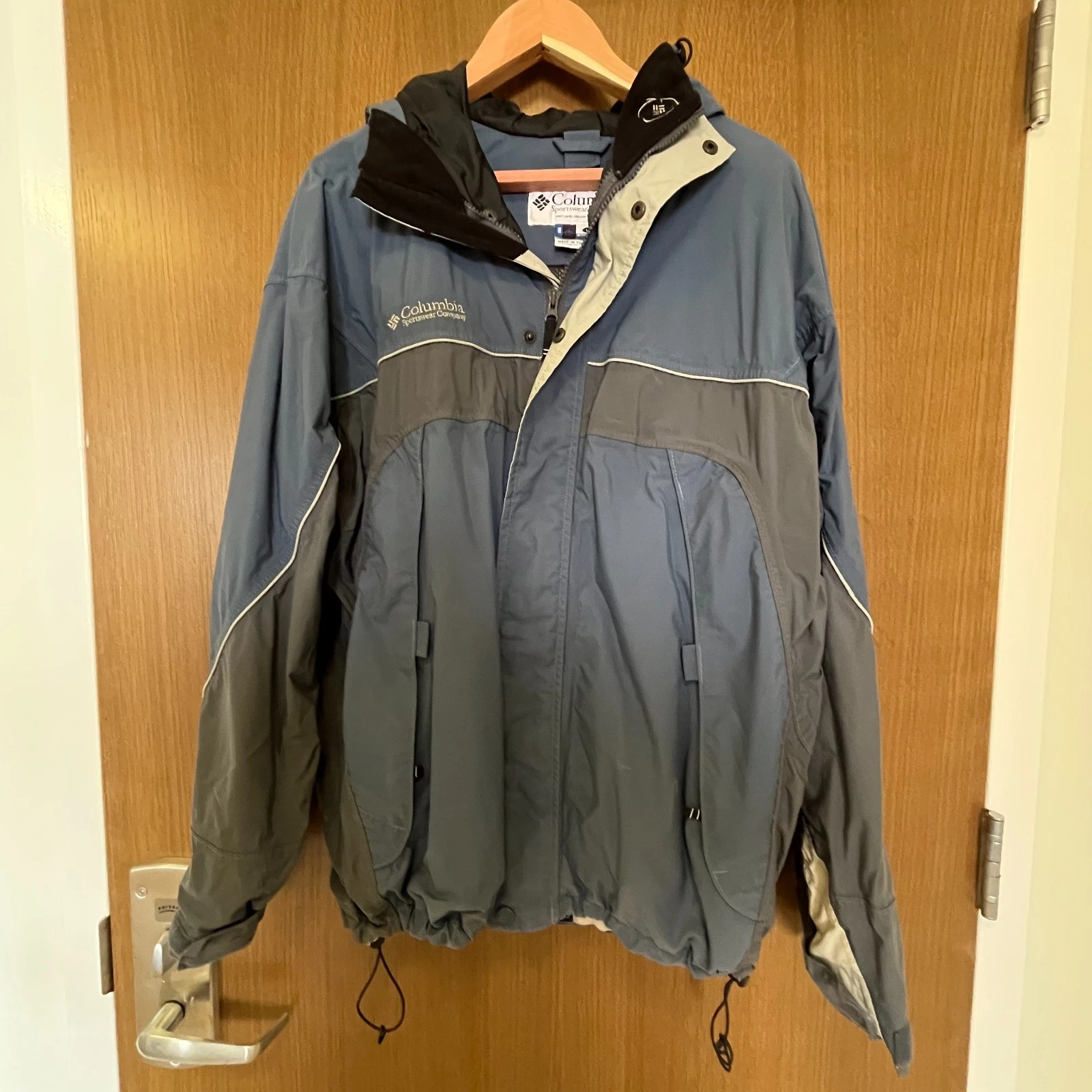 Columbia Omni-Tech Men’s L Interchange Shell Jacket – Blue/Grey Waterproof
