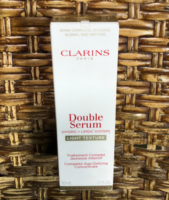 Clarins DOUBLE SERUM Light Texture Complete Age-Defying Concentrate 1.7oz/50mL