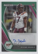 2021 Panini Prizm Draft Picks Green Divine Deablo #DPA-DDE Auto 13w2