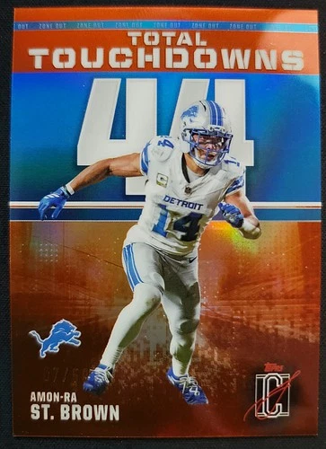 2025 Topps Signature Amon-Ra St. Brown Orange (RAW)