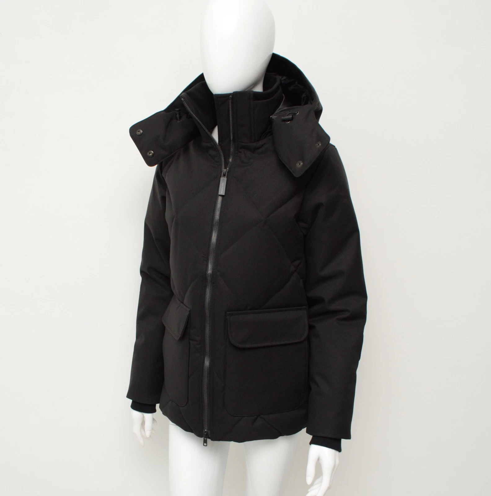 Autentico parka piumino donna Canada Goose Twillingate nero taglia S