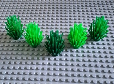 5x Büsche Sträucher Pflanzen grün Mix  (rare colours!) NEU für Lego
