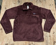 Vintage Y2K Patagonia Synchilla Snap-T Fleece Pullover Burgundy Women  s Medium