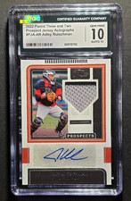 2022 PANINI THREE AND TWO ADLEY RUTSCHMAN RC AUTO RELIC PATCH 45/49 CGC 10 GEM