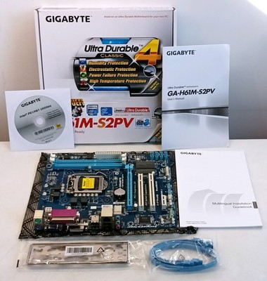 New Gigabyte GA-H61M-S2PV Rev 2.2 Motherboard Mainboard Intel LGA 1155 microATX