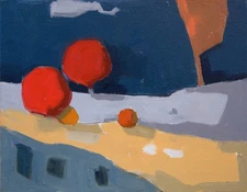 Modern Contemporary Oil Painting Unique Abstract Landscape Aldo Cherres Art