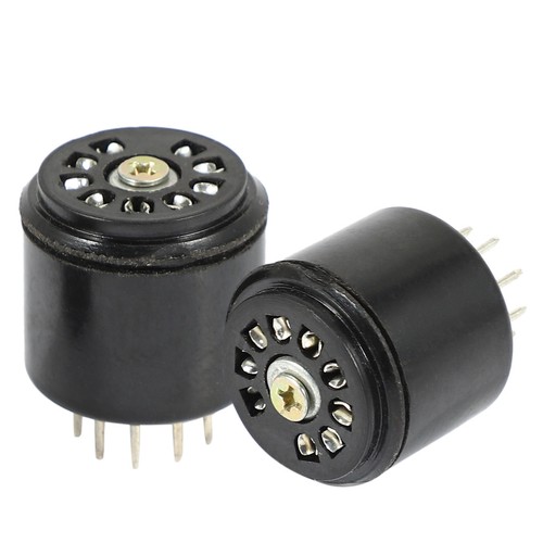4X 9Pin Bakelit Vakuum RöHren Sockel Saver Basis für 12AX7 12AU7 ECC82 ECC82031 - Bild 2 von 8