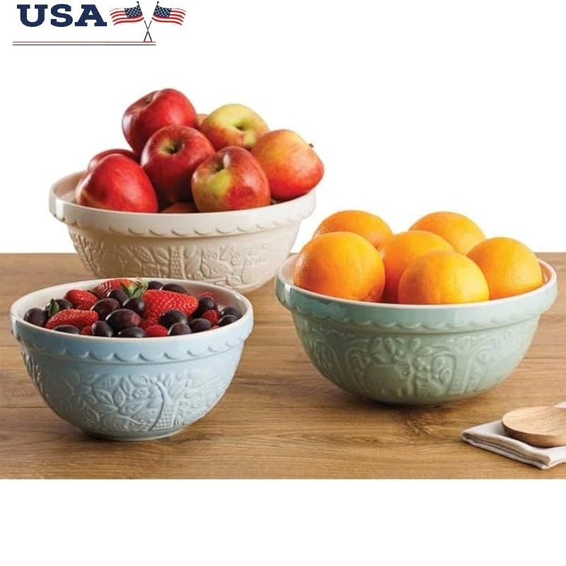 Mason Cash Mixing Bowls Set Durable Stoneware Dishwasher Safe Kitchen Bake New
Opens in a new window