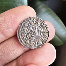 Aethelred II Silver Hammered Saxon Penny CRUX Type Winchester Mint N770 S1148