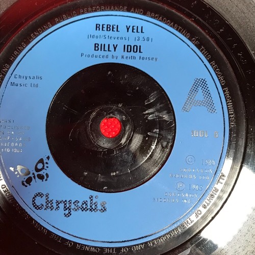 BILLY IDOL Rebel Yell 1985 UK 7" Vinyl Single Do Not Stand In The Shadows 45 - Picture 4 of 4