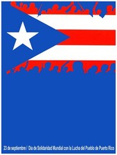 3141.Solidarity with Puerto Rico struggle independentist Poster.Political art