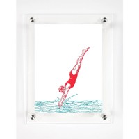 Mitchell Black Divers Dive Decorative Framed Wall Canvas Coral (12x15) on sale Mitchell Black Divers Dive Decorative Framed Wall Canvas Coral (12x15) on sale