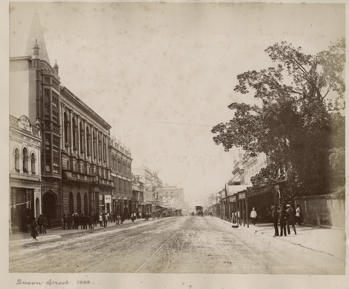 c. 1880's PHOTO AUSTRALIA QUEENSLAND - QUEEN STREET BRISBANE | eBay