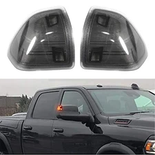 2pcs Smoked Amber For Ram 1500 2500 3500 LED Side Mirror Turn Signal Lights