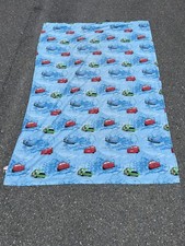 Disney Cars Lightning Mcqueen Strip Weathers Chick Hicks Flat Twin Bed Sheet