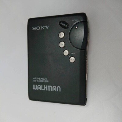 SONY WM-EX606 1992 W/battery box Walkman Cassette Player Made in Japan Tested