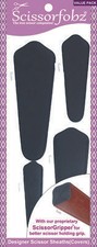 SCISSORFOBZ Designer Scissors Sheath Cover 4pc Pack Black Color