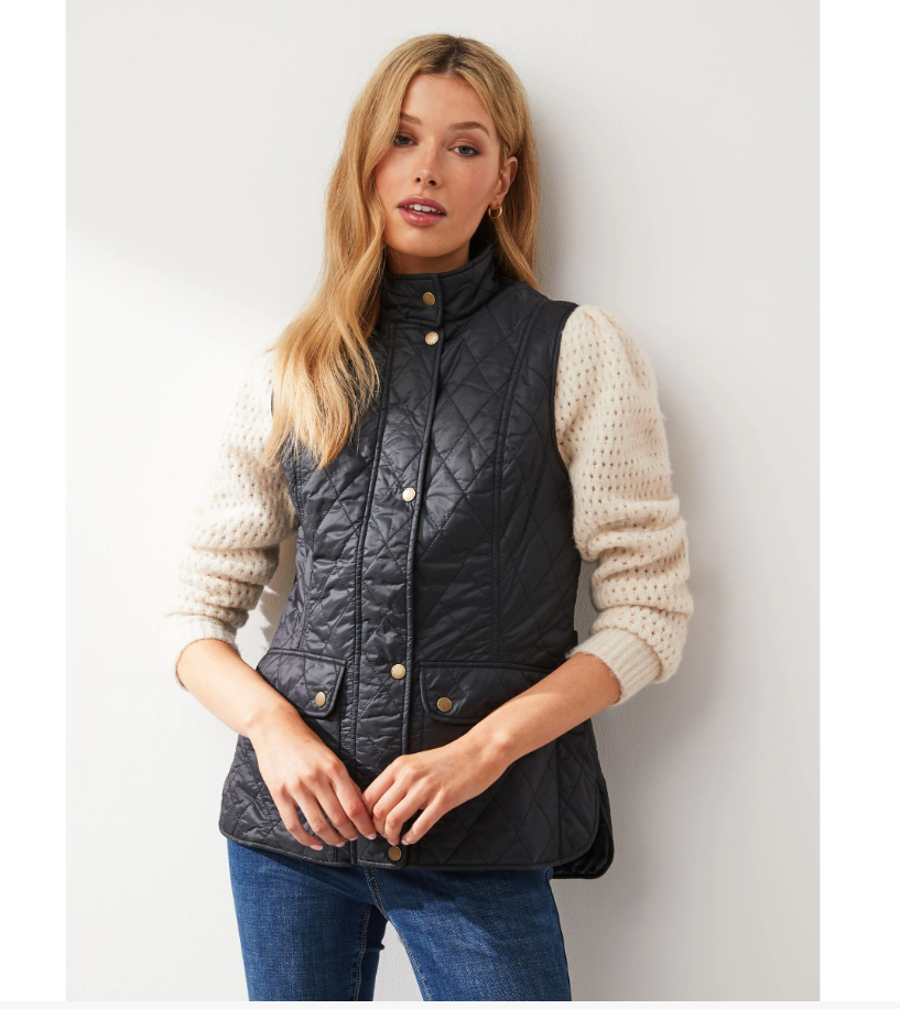 Barbour Otterburn Vest /Gilet in Navy MSRP$195 British Classic +