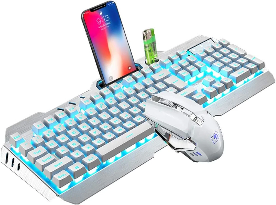 Teclado gamer inalámbrico retroiluminado hot sale