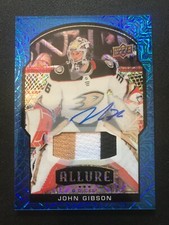20-21 Upper Deck Allure - John Gibson Blue Diamond Patch Auto 02/25