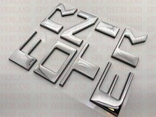 Double Layer Chrome Black letters fits NISSAN FRONTIER 2022 23 tailgate insert