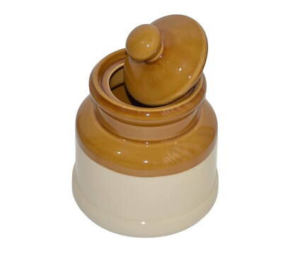 Traditional Ceramic Pickle Jar For Home / Kitchen Jar With Lid Set of 1 (1000ML)