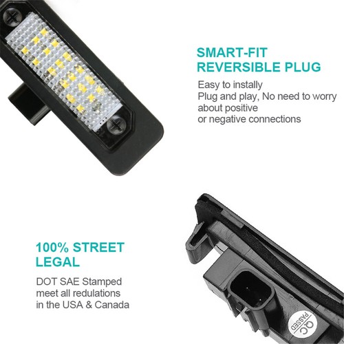 2Pcs Rear LED Number License Plate Light Lamps For Ford Mustang 2010-2014 12V - Picture 4 of 12