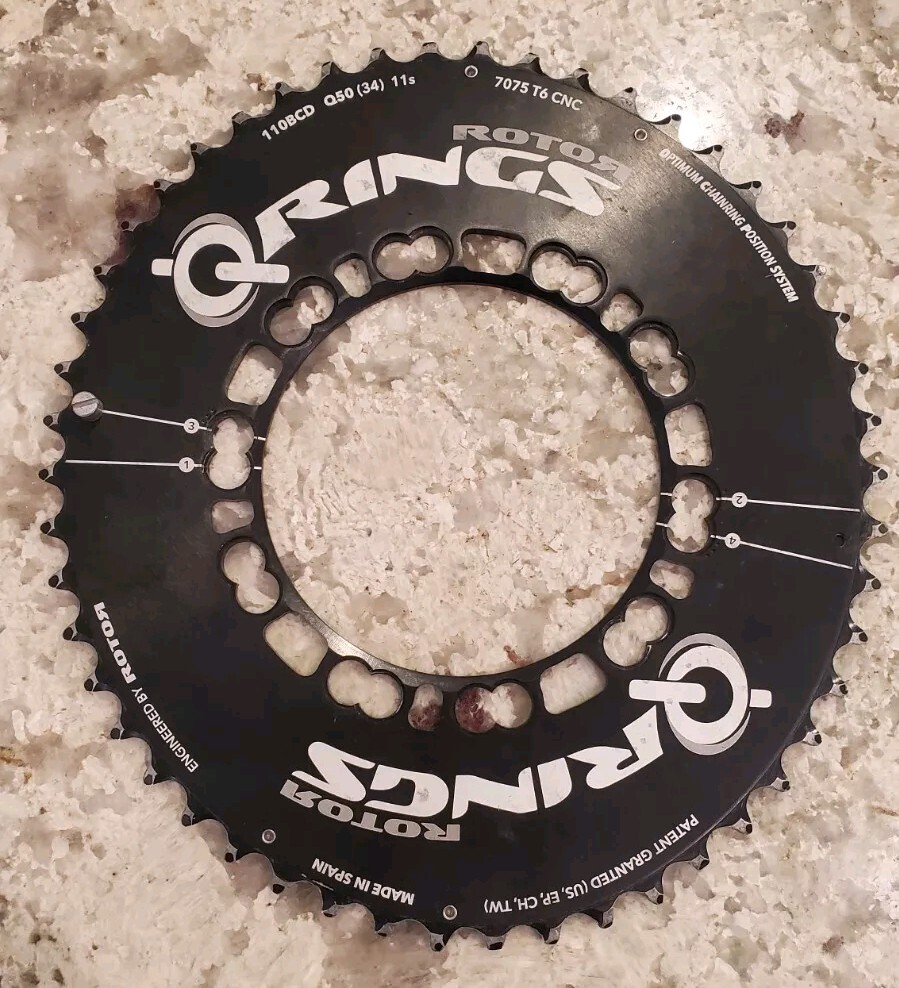 ROTOR ＱRINGS AERO１１０×５　50T Rotor QRings Aero BCD 110x5 50T / 52T (Flag Limited Edition