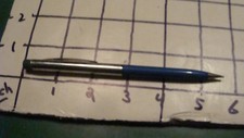 Vintage Original PENCIL - blue & silver, no name MADE IN USA; mechanical; works